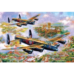Grote puzzel -  Lancasters over Lincoln (500 stukjes)