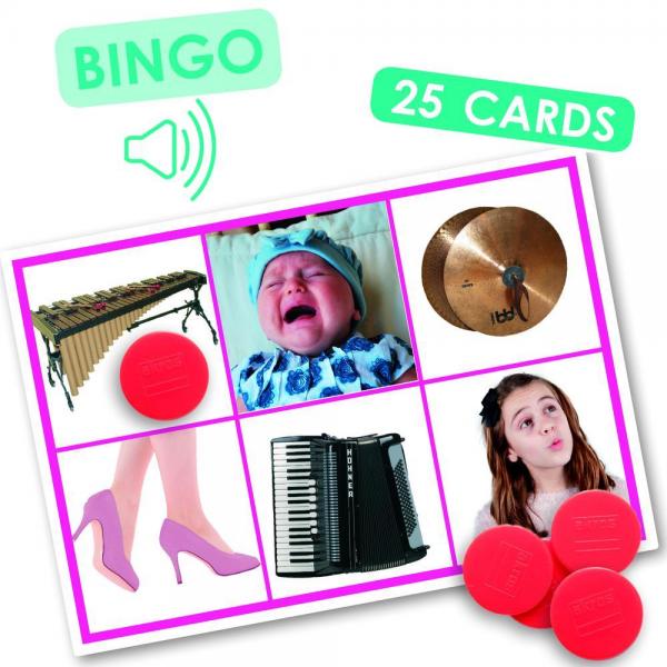 Geluiden Bingo - muziekinstrumenten