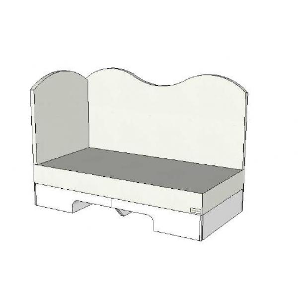 Kleine hoekmodule waterbed 100x200 cm- bisonyl2