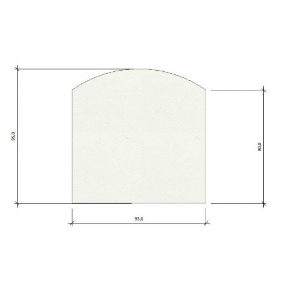 Kleine hoekmodule waterbed - 910 Canvas White