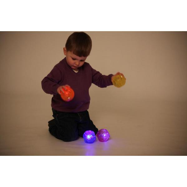 Kleine sensorische lichtballen - set van 4