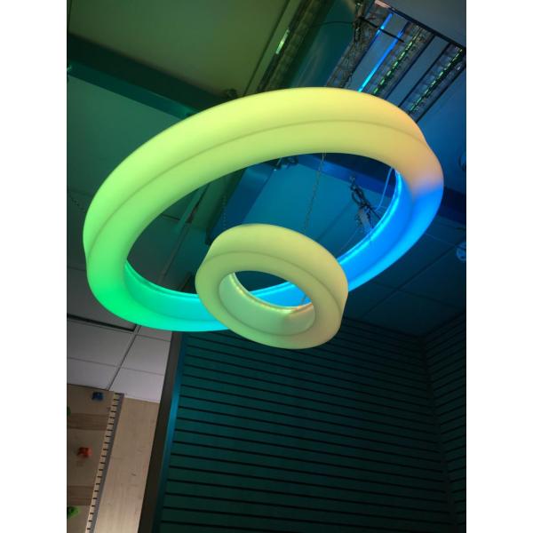 LED-kleurveranderende plafondring - groot