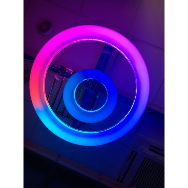 LED-kleurveranderende plafondring - groot