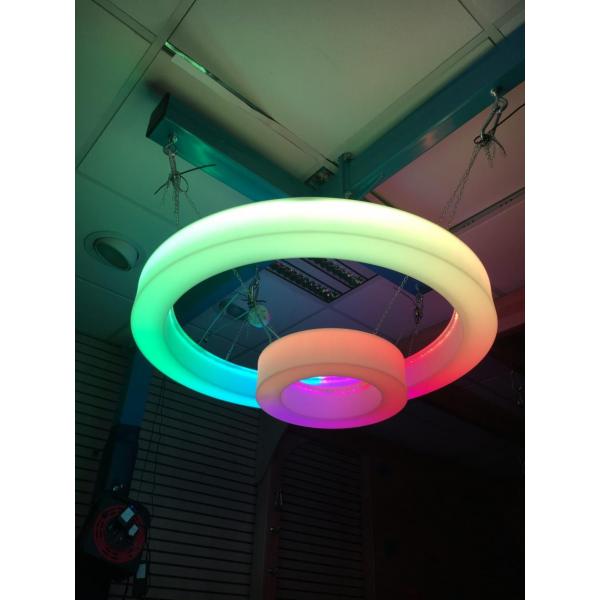 LED-kleurveranderende plafondring - groot