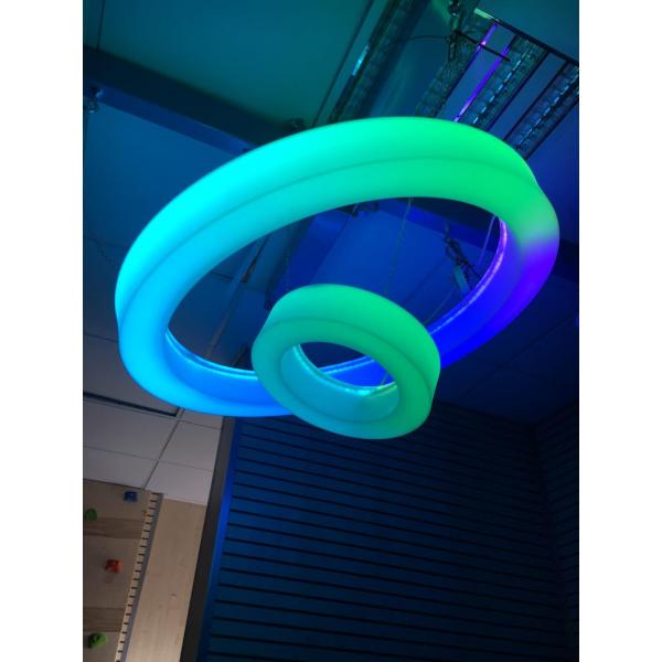 LED-kleurveranderende plafondring - groot