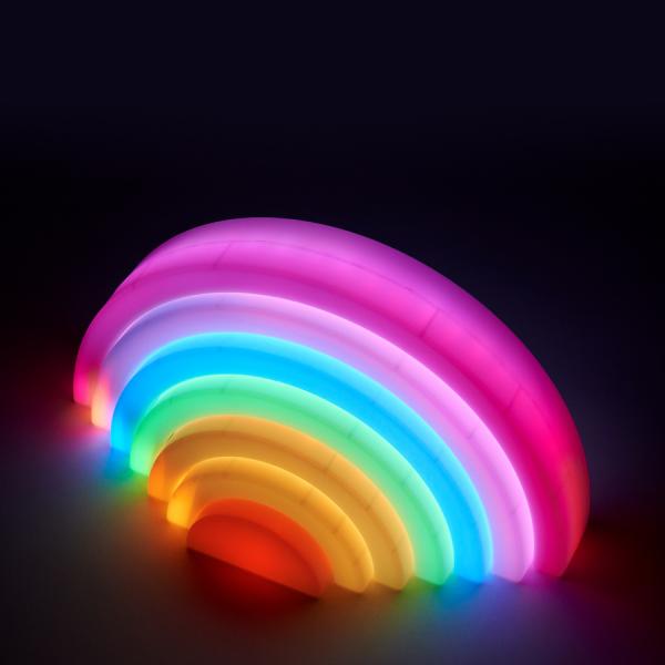 Lichtgevende gekleurde bogen