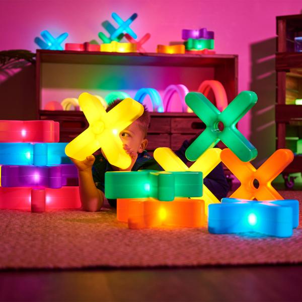 Lichtgevende gekleurde kruizen - groot
