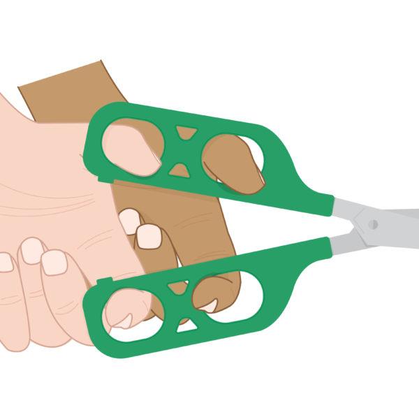 Linkshandige therapieschaar - dubbel oog
