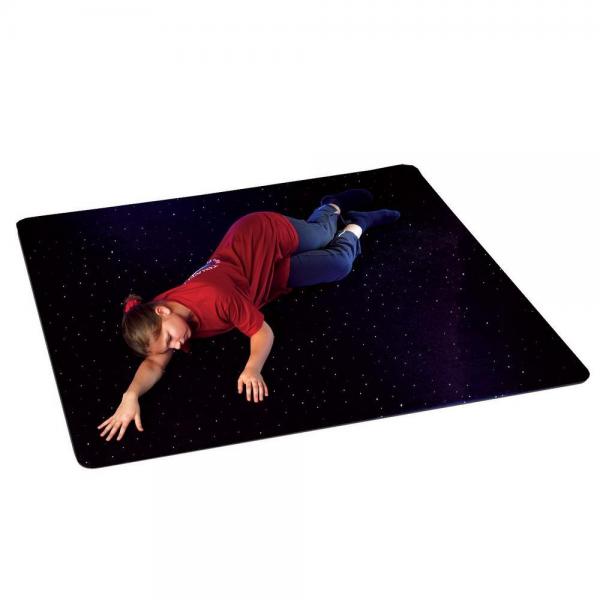 Milky Way tapijt - zwart 100 x 100 cm