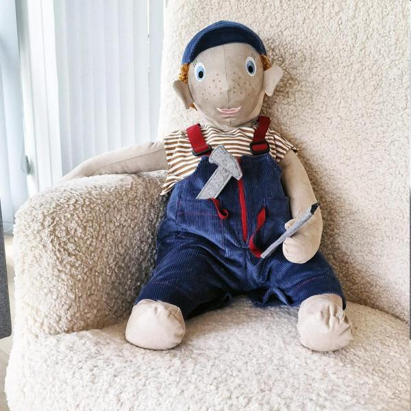 Oliz verzwaarde tactiele dementiepop - Henric (3kg)