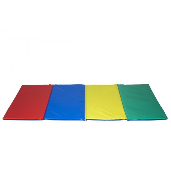 Opklapbare gekleurde vloermat 200 x 100 x 3 cm