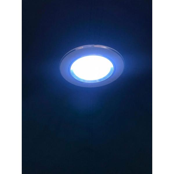Sensorische POD stoel in eivorm met licht en speakers - blauw