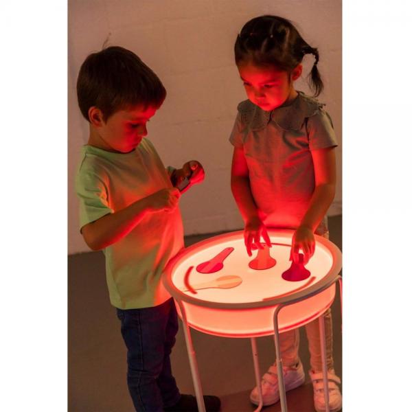 Sensorische speelbak met LED-verlichting en verstelbare standaard
