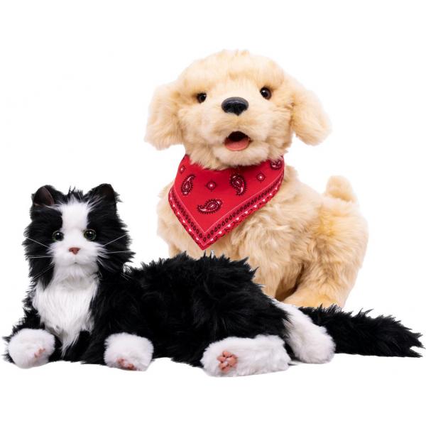 Set - Interactieve dieren (hond + zwarte kat)