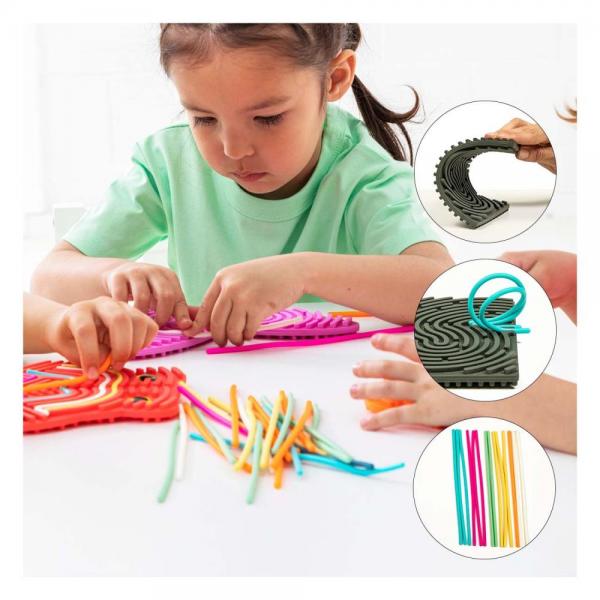 Siliconen sensorische activiteitenbord - rechthoek