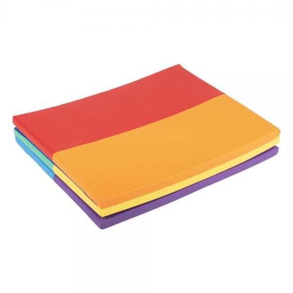 Softplay - opvouwbare speelmat in regenboogkleuren