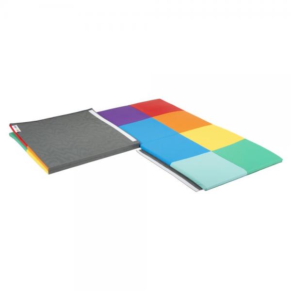 Softplay - opvouwbare speelmat met patchwork-thema