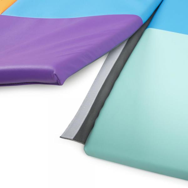 Softplay - opvouwbare speelmat met patchwork-thema