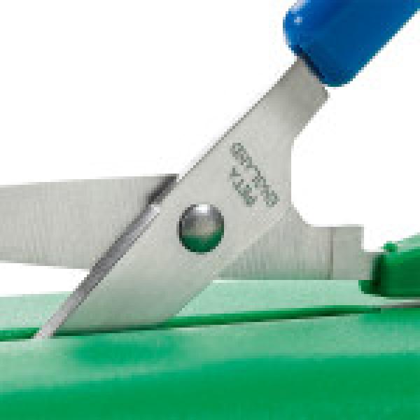 Tafelschaar op plastic blok