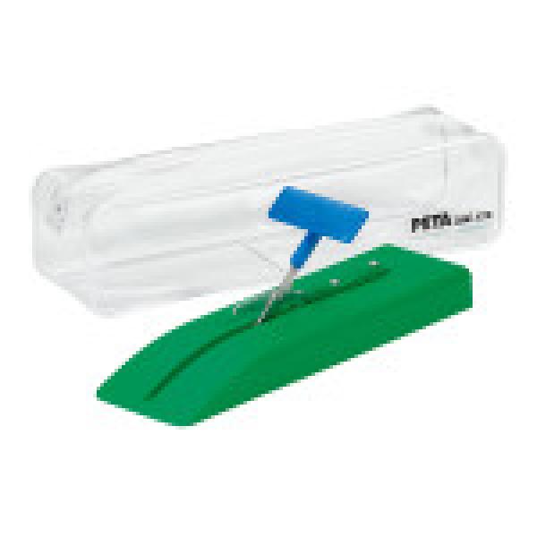 Tafelschaar op plastic blok