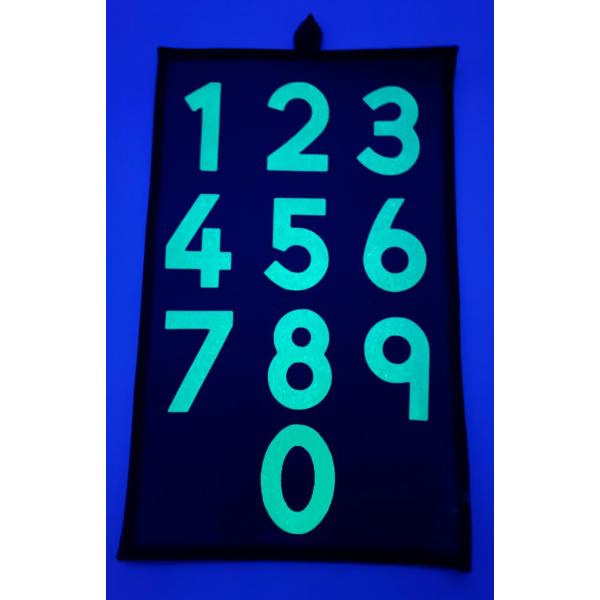 UV bord - nummers