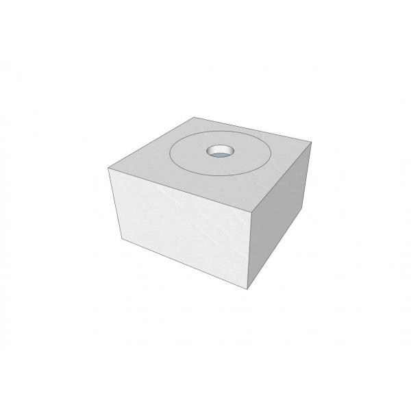Vierkante basis voor bubbelunit Ø15 cm / - bisonyl