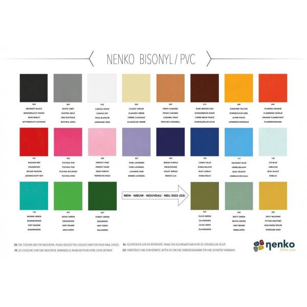 Wandmat gegolfd 140 x 95 x 5 cm - bisonyl2