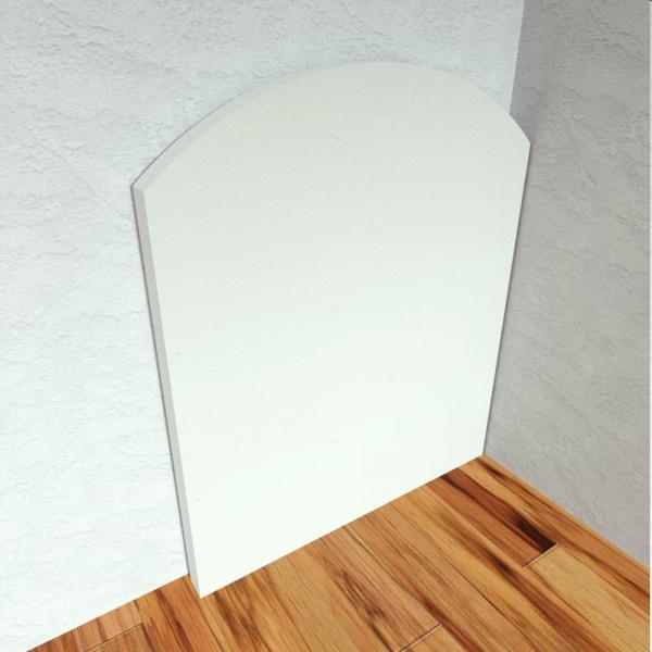 Wandmat gerond 100x95H x 5 cm - bisonyl2