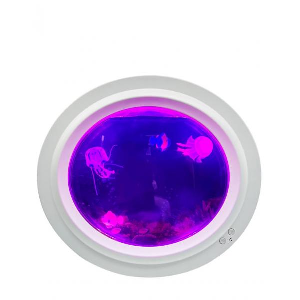 Wit kwallen aquarium - rond