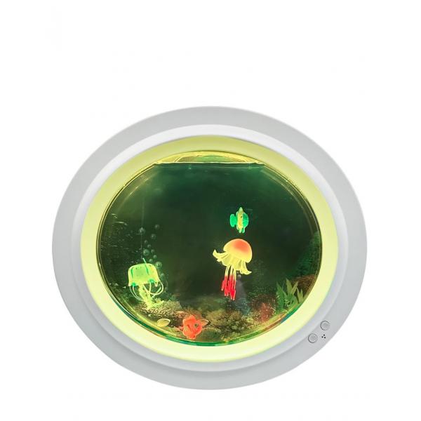 Wit kwallen aquarium - rond