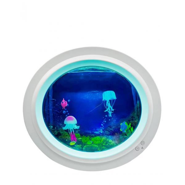 Wit kwallen aquarium - rond