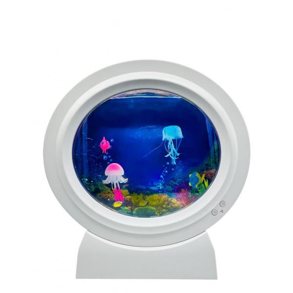 Wit kwallen aquarium - rond