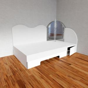 Hoekmodule comfort waterbed 160x200 cm - bisonyl2