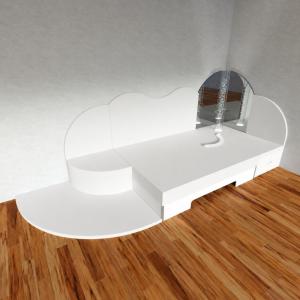Hoekmodule uitgebreid met comfort waterbed 160x200 cm - bisonyl2