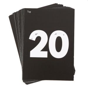 Kaartinzetstukken voor de tekenborden - getallen 1-20