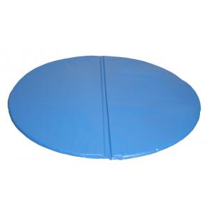 Opklapbare ronde vloermat - Blauw