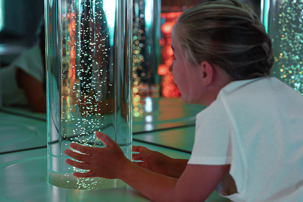 Welke zintuigen prikkelt een bubbelbuis?